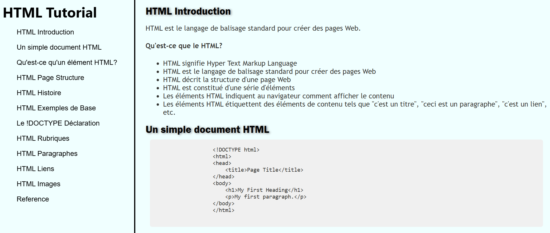 Projet Page de Documentation Technique